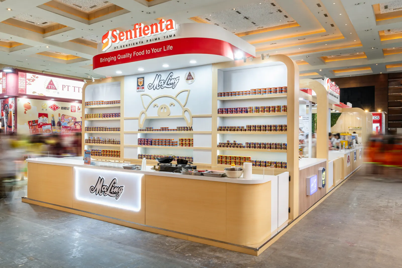 PT Senfienta Prima Tama - Booth design and production.